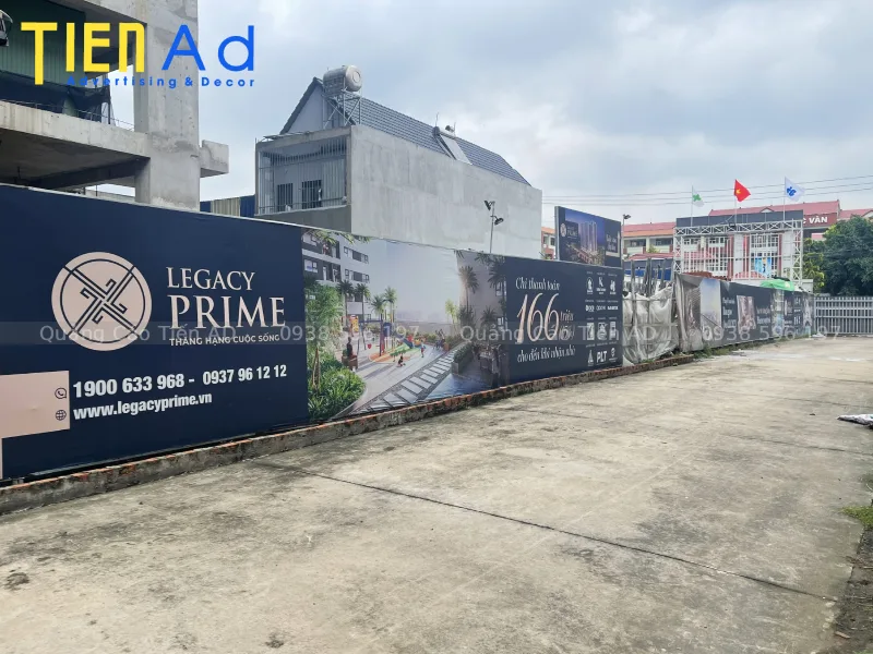 Thi công lắp đặt hàng rào dự án Legacy Prime