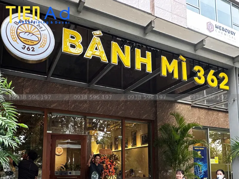 Thiết kế bảng hiệu bánh mì sao cho vừa nổi vừa không rối
