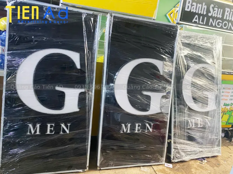 Thông tin các hạng mục dự án làm bảng hiệu shop thời trang G.I.A.O