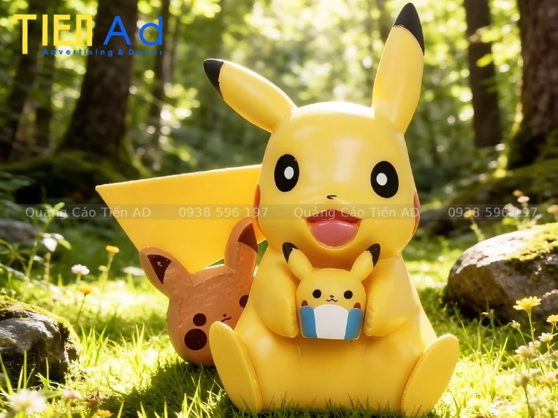 Tiến AD nhận sản xuất mô hình Pikachu composite theo yêu cầu