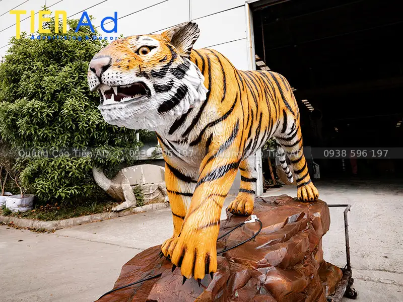 Tiến AD nhận sản xuất mô hình con hổ composite theo yêu cầu
