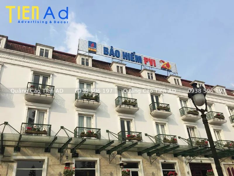 Tiến AD nhận thi công chữ nổi tòa nhà trọn gói, giá rẻ tại TP.HCM