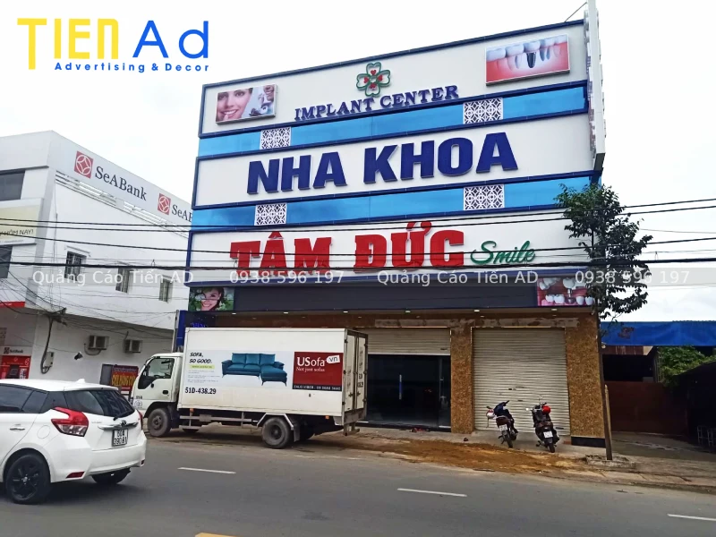 Tiến AD nhận thiết kế và thi công bảng hiệu nha khoa trọn gói, giá cạnh tranh tại TP.HCM