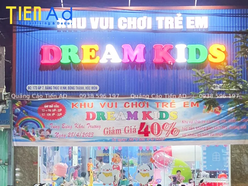 Tiêu chí chọn đơn vị thi công bảng quảng cáo khu vui chơi trẻ em an toàn, chuẩn tiến độ