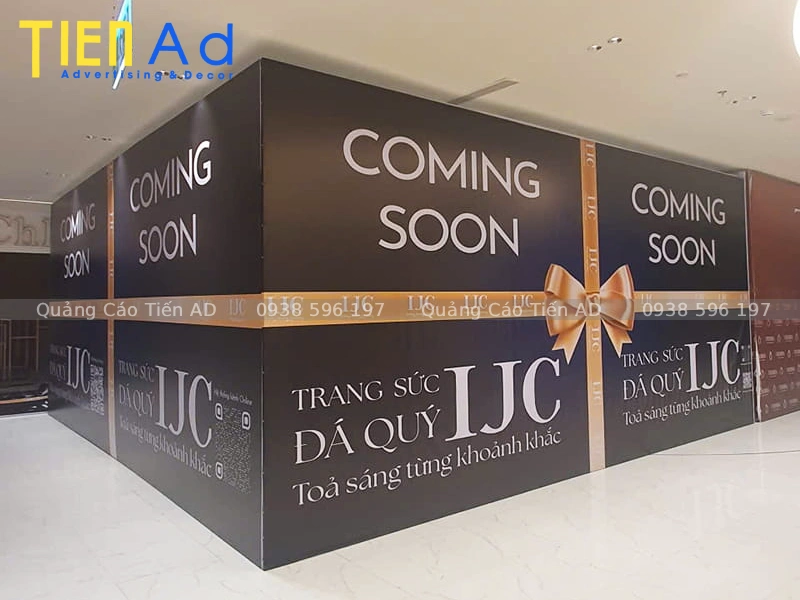 Tiêu chuẩn cần đảm bảo khi làm hoarding trong tòa nhà, TTTM