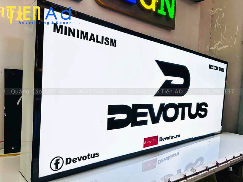 Tổng hợp các mẫu hộp đèn LED quảng cáo đẹp thực tế