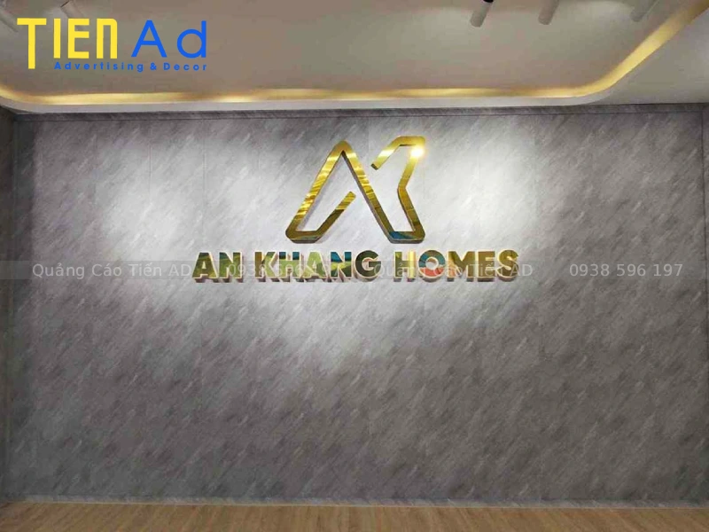 Tổng hợp mẫu bảng hiệu chữ nổi inox đẹp dễ ứng dụng