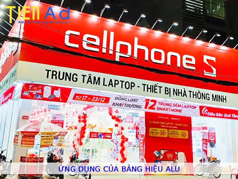 Ứng dụng của bảng hiệu alu
