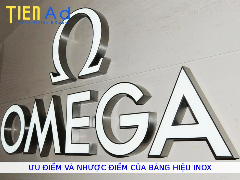 Ưu điểm và nhược điểm của bảng hiệu inox