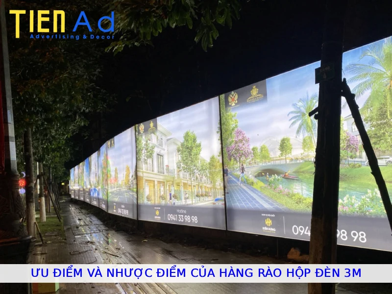 Ưu điểm và nhược điểm của hàng rào hộp đèn 3M