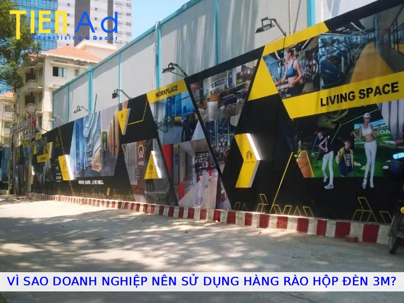 Vì sao doanh nghiệp nên sử dụng hàng rào hộp đèn 3M