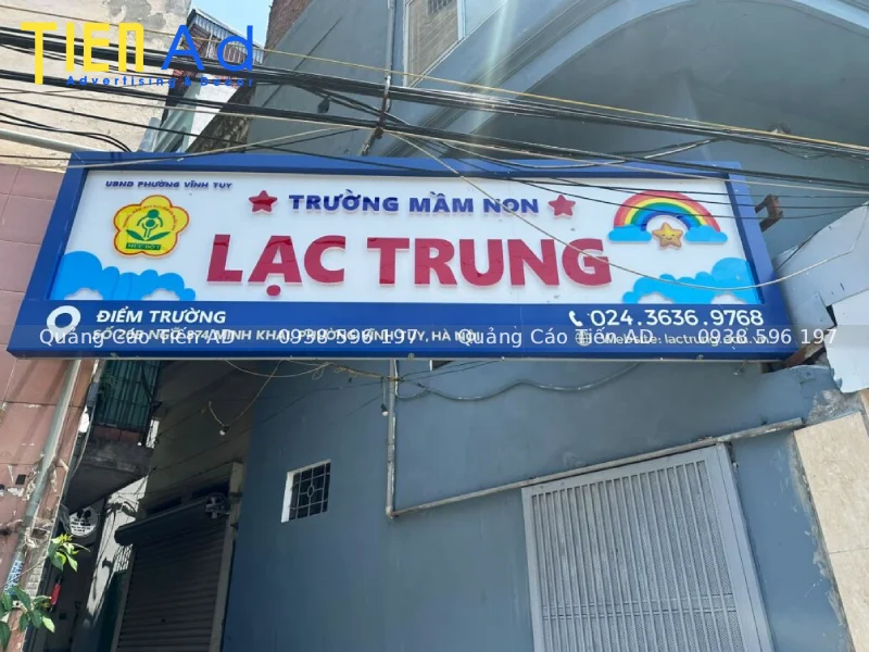 Vì sao nên chọn Tiến AD làm bảng hiệu trường mầm non