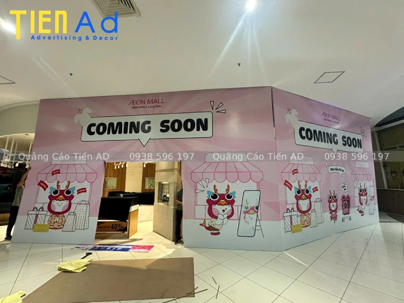 Vì sao nên thi công hoarding trong tòa nhà, TTTM
