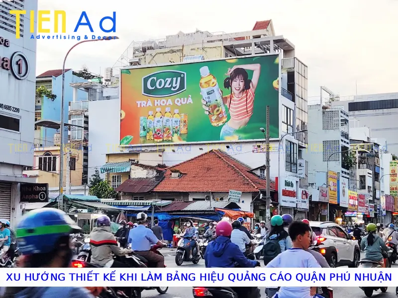 Xu hướng thiết kế khi làm bảng hiệu quảng cáo Quận Phú Nhuận