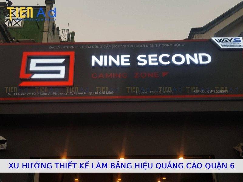 Xu hướng thiết kế làm bảng hiệu quảng cáo Quận 6