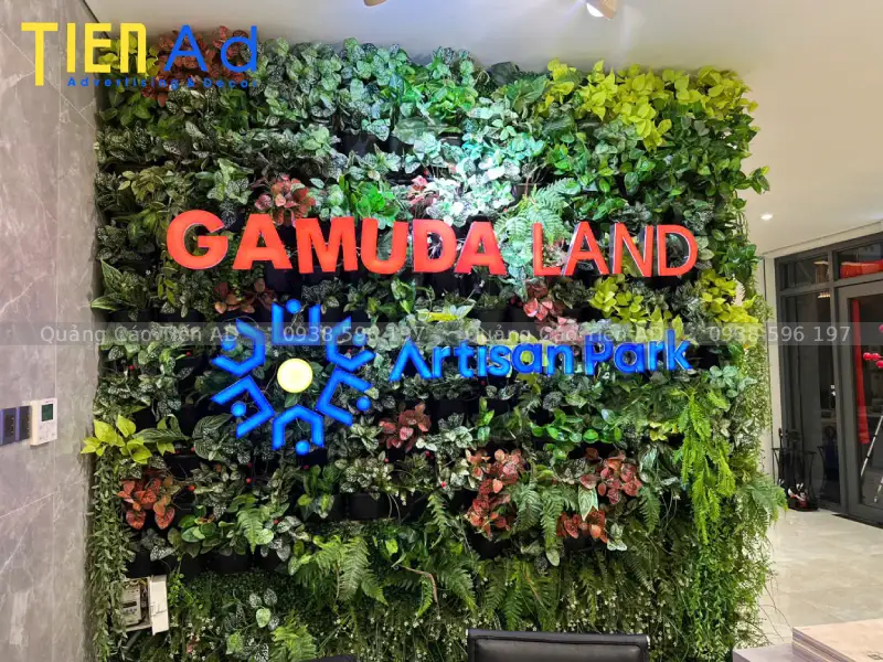 chữ nổi mica đèn LED Gamuda Land -1